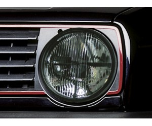 VW Golf II typ19E svarta klarglas strålkastare